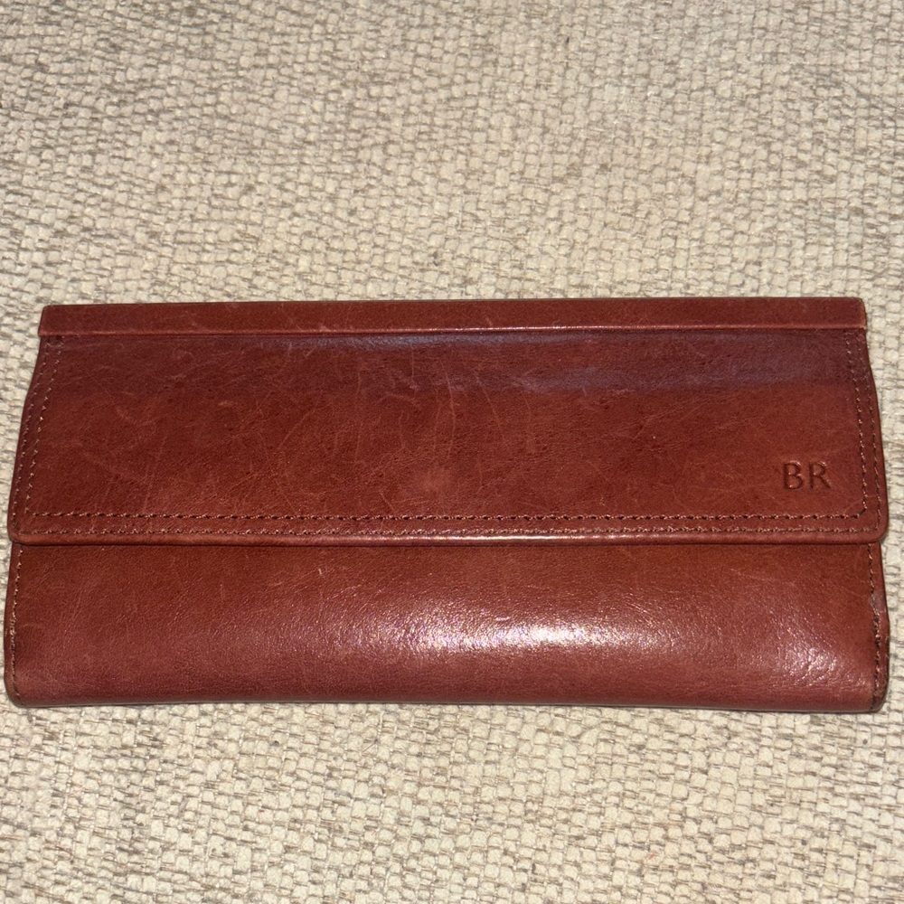Banana Republic Cognac Leather Clutch